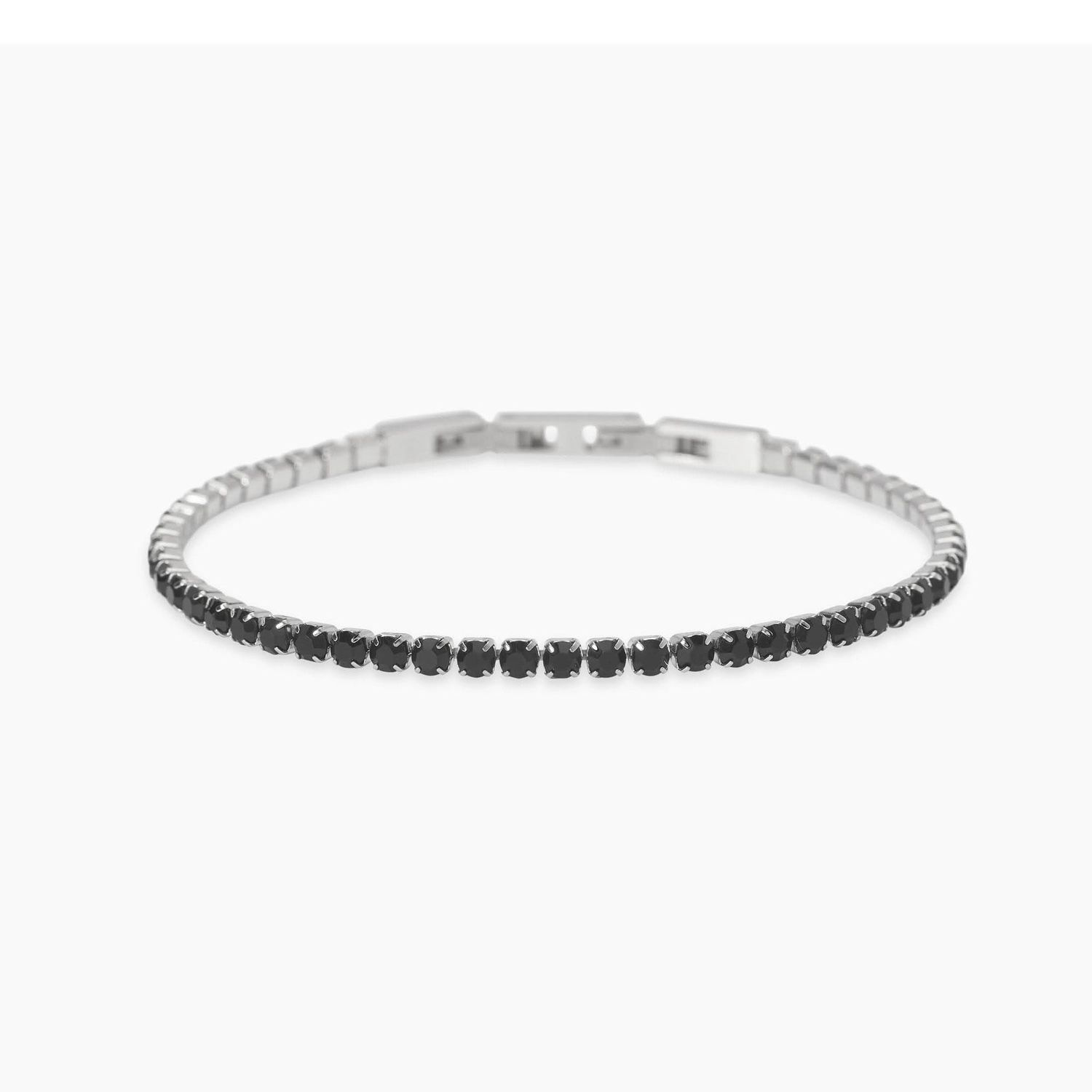 Bracciale tennis con zirconi neri Style 12 Kidult Bracciale tennis con zirconi neri Style 12 Kidult