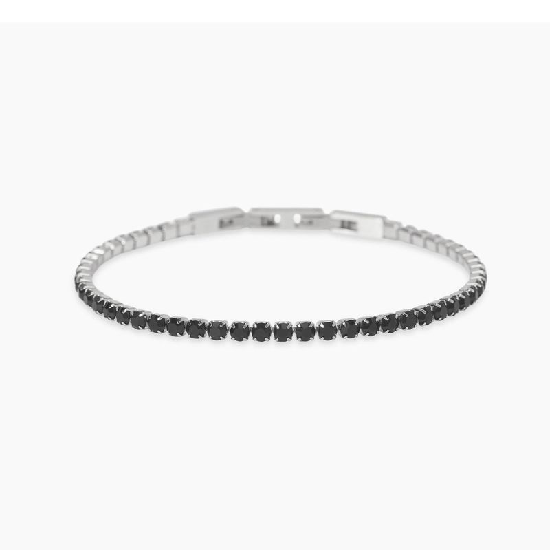 Bracciale tennis con zirconi neri Style 12 Kidult