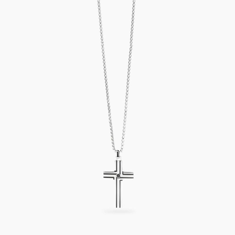 Collana con catena veneta e croce Style 01 Kidult