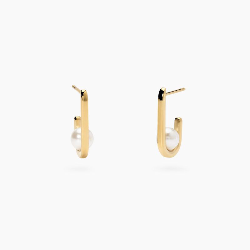 Orecchini dorati con perle conchiglia Style 45 Kidult Orecchini dorati con perle conchiglia Style 45 Kidult