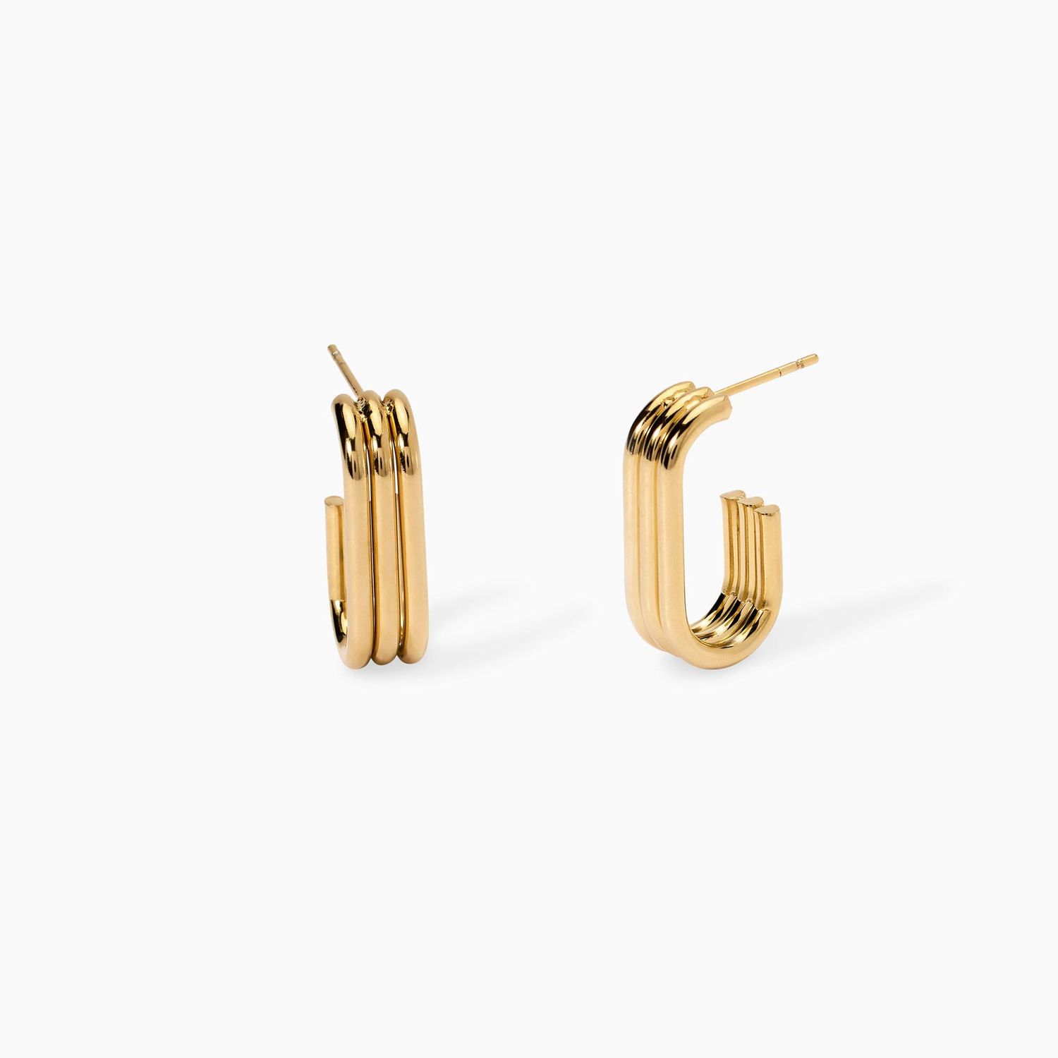 Orecchini in acciaio dorato Style 09 Kidult