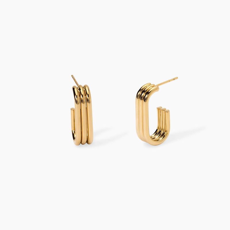 Orecchini in acciaio dorato Style 09 Kidult Orecchini in acciaio dorato Style 09 Kidult