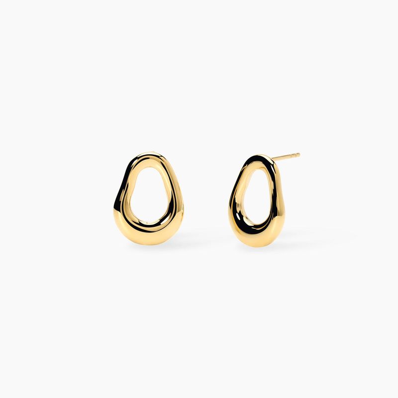 Orecchini a lobo in acciaio dorato Style 25 Kidult