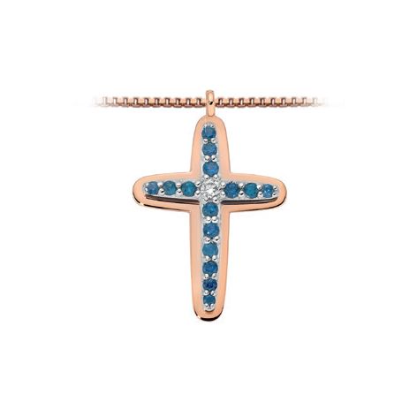 Croce in oro Zaffiri & diamanti Donna Oro Croce in oro Zaffiri & diamanti Donna Oro