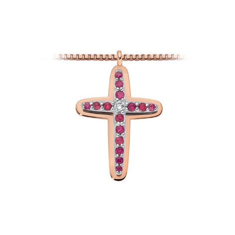 Croce in oro Rubini & diamanti Donna Oro Croce in oro Rubini & diamanti Donna Oro