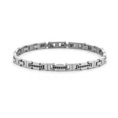 Bracciale Uomo 4US Cesare Paciotti Acciaio Zirconi 4UBR7999 Bracciale Uomo 4US Cesare Paciotti Acciaio Zirconi 4UBR7999