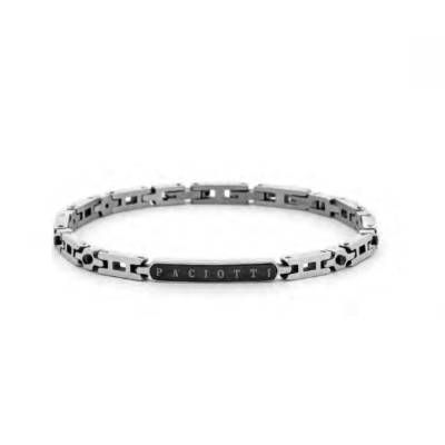 Bracciale Uomo 4US Cesare Paciotti Acciaio Targhetta 4UBR8003