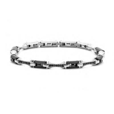 Bracciale Uomo 4US Cesare Paciotti Acciaio Nero Pvd 4UBR8007