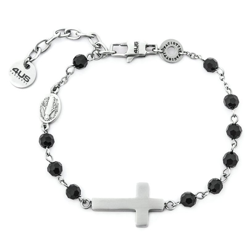 Bracciale Uomo 4US Cesare Paciotti Acciaio Rosario 4UBR7510