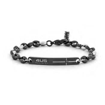 Bracciale Uomo 4US Cesare Paciotti Acciaio Nero PVD Targhetta 4UBR8032 Bracciale Uomo 4US Cesare Paciotti Acciaio Nero PVD Targhetta 4UBR8032