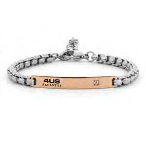 Bracciale Uomo 4US Cesare Paciotti Acciaio Targhetta 4UBR7945