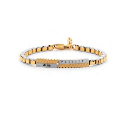 Bracciale Uomo 4US Cesare Paciotti Acciaio Bicolore 4UBR8024 Bracciale Uomo 4US Cesare Paciotti Acciaio Bicolore 4UBR8024