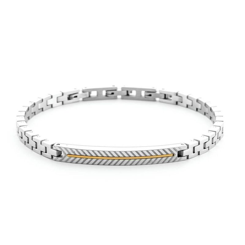 Bracciale Uomo 4US Cesare Paciotti Acciaio Oro 18kt 4UBR6935 Bracciale Uomo 4US Cesare Paciotti Acciaio Oro 18kt 4UBR6935