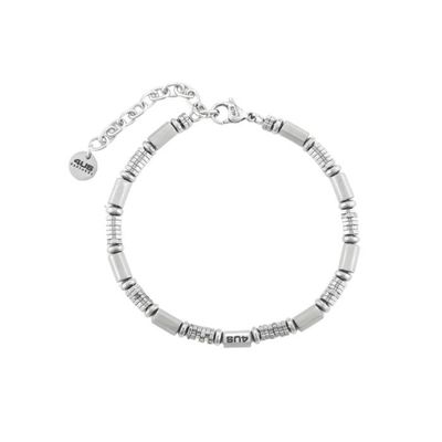 Bracciale 4US Cesare Paciotti Uomo Acciaio Rondelle Ematite 4UBR7023