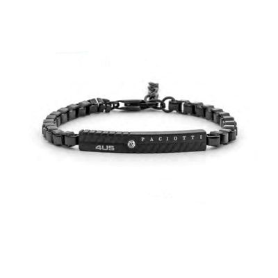 Bracciale Uomo 4US Cesare Paciotti Acciaio Nero 4UBR8025 Bracciale Uomo 4US Cesare Paciotti Acciaio Nero 4UBR8025