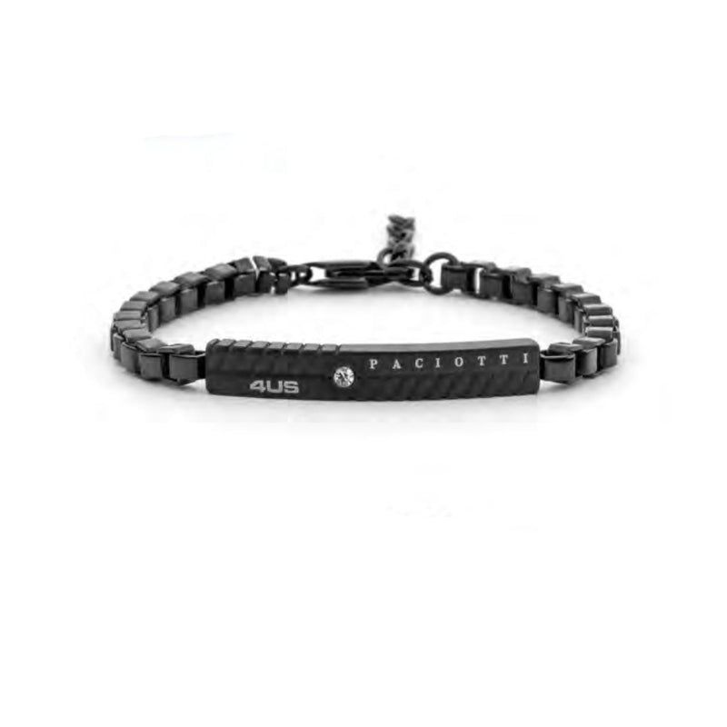 Bracciale Uomo 4US Cesare Paciotti Acciaio Nero 4UBR8025 Bracciale Uomo 4US Cesare Paciotti Acciaio Nero 4UBR8025
