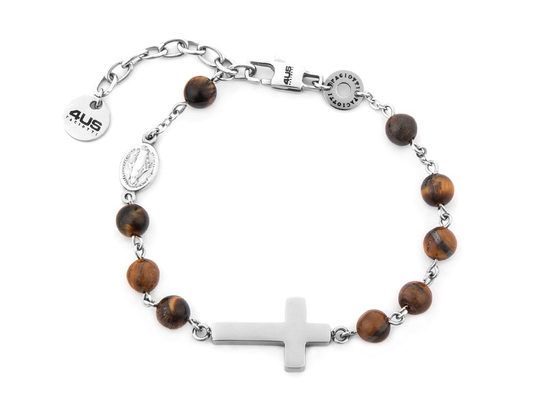 Bracciale Uomo Acciaio 4US Cesare Paciotti Rosario 4UBR7491