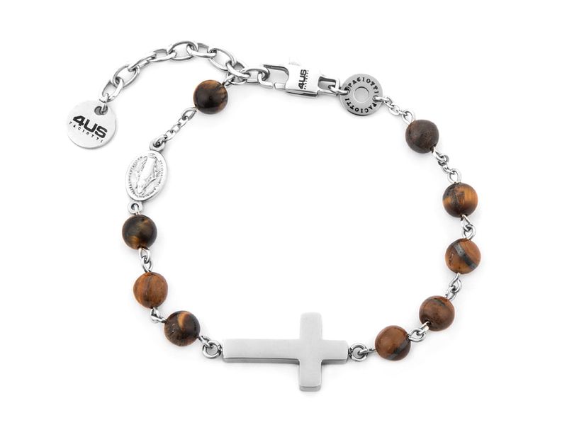 Bracciale Uomo Acciaio 4US Cesare Paciotti Rosario 4UBR7491 Bracciale Uomo Acciaio 4US Cesare Paciotti Rosario 4UBR7491