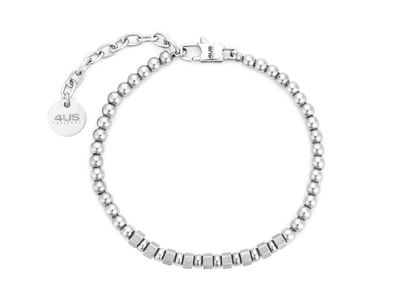 Bracciale Uomo 4US Cesare Paciotti Acciaio con Biglie rotonde ed esagonali 4UBR7813