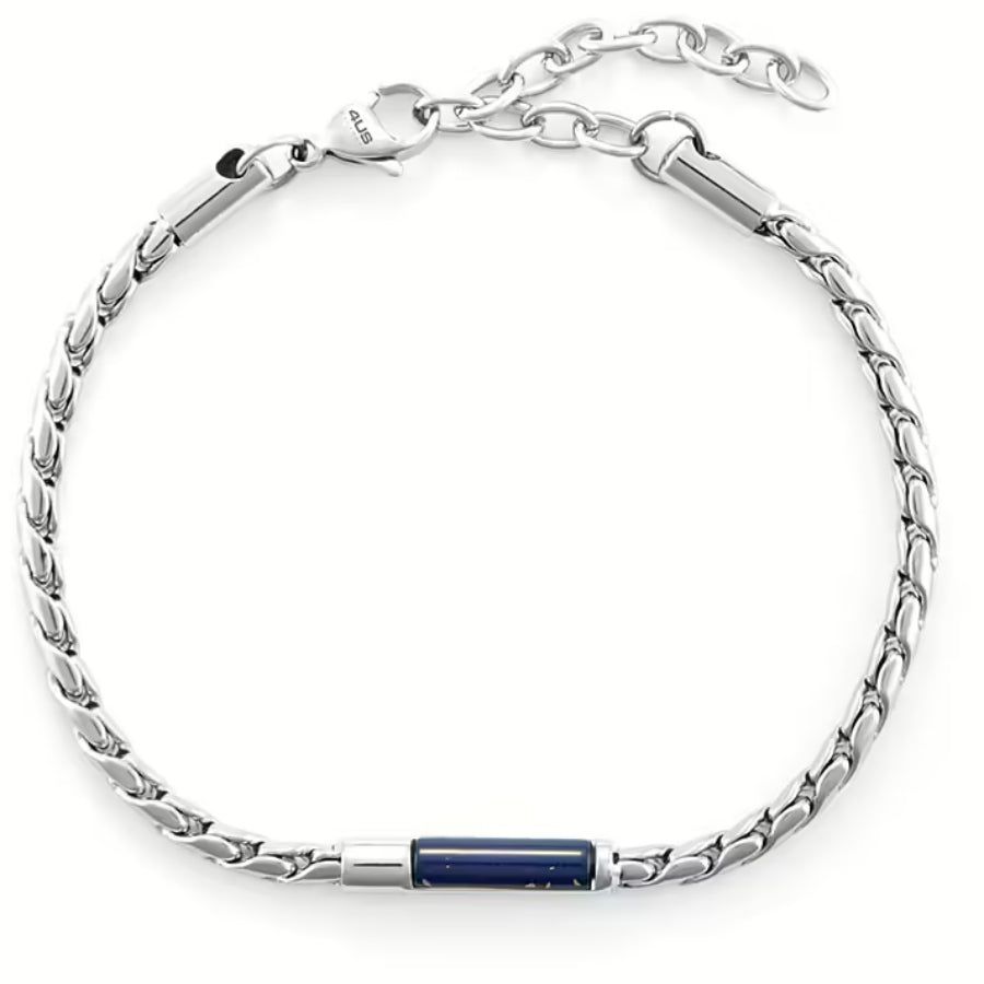 Bracciale Uomo 4US Cesare Paciotti acciaio e Lapislazzuli 4UBR6375
