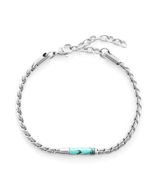 Bracciale Uomo 4US Cesare Paciotti acciaio e Turchese 4UBR6377