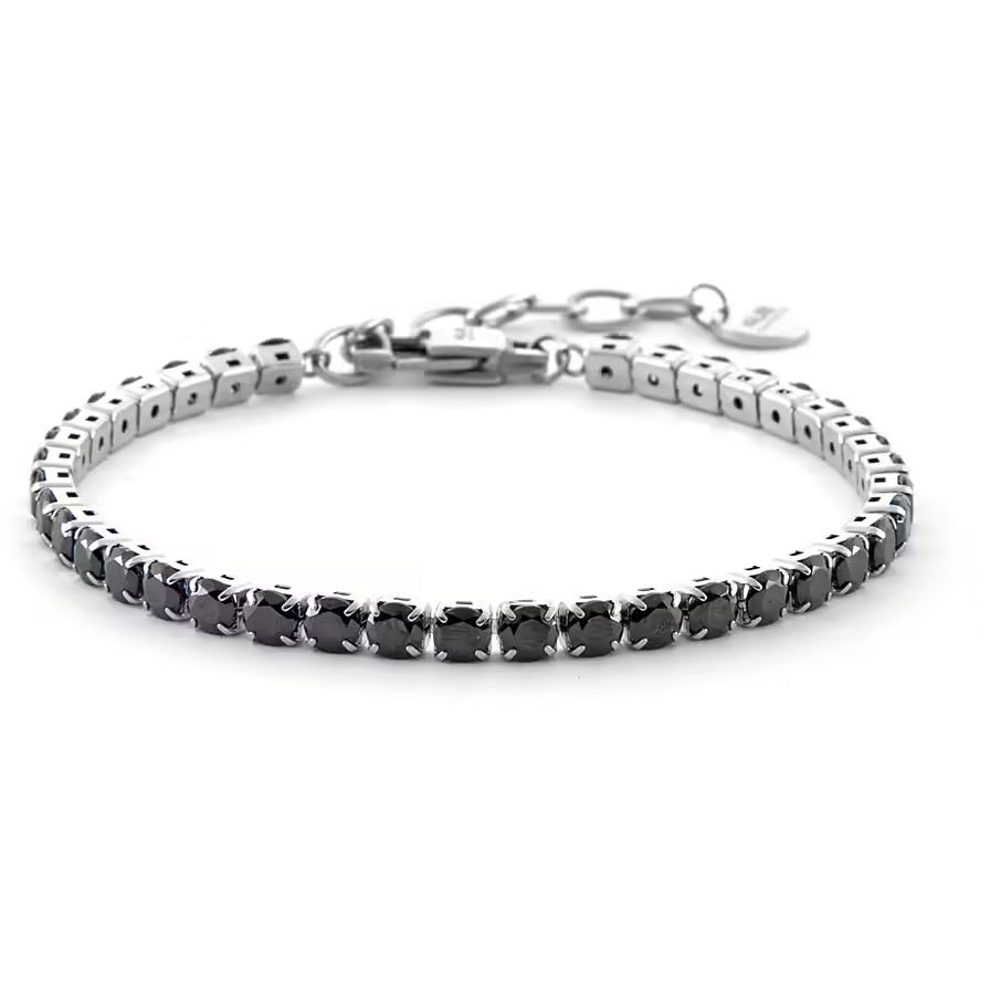 Bracciale Uomo 4US Cesare Paciotti Tennis Acciaio Zirconi Neri 4UBR6350 Bracciale Uomo 4US Cesare Paciotti Tennis Acciaio Zirconi Neri 4UBR6350
