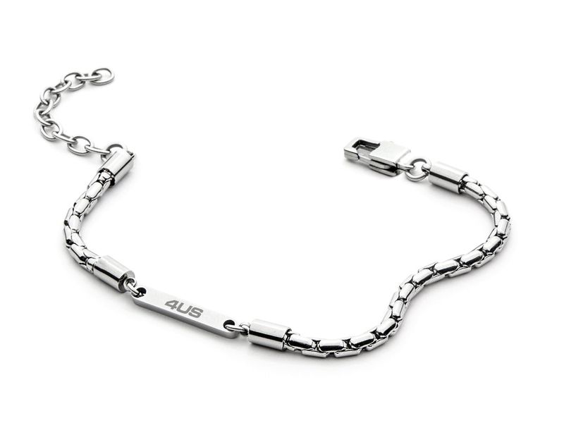 Bracciale Uomo 4US Cesare Paciotti Acciaio Con Finitura Acciaio 4UBR4480