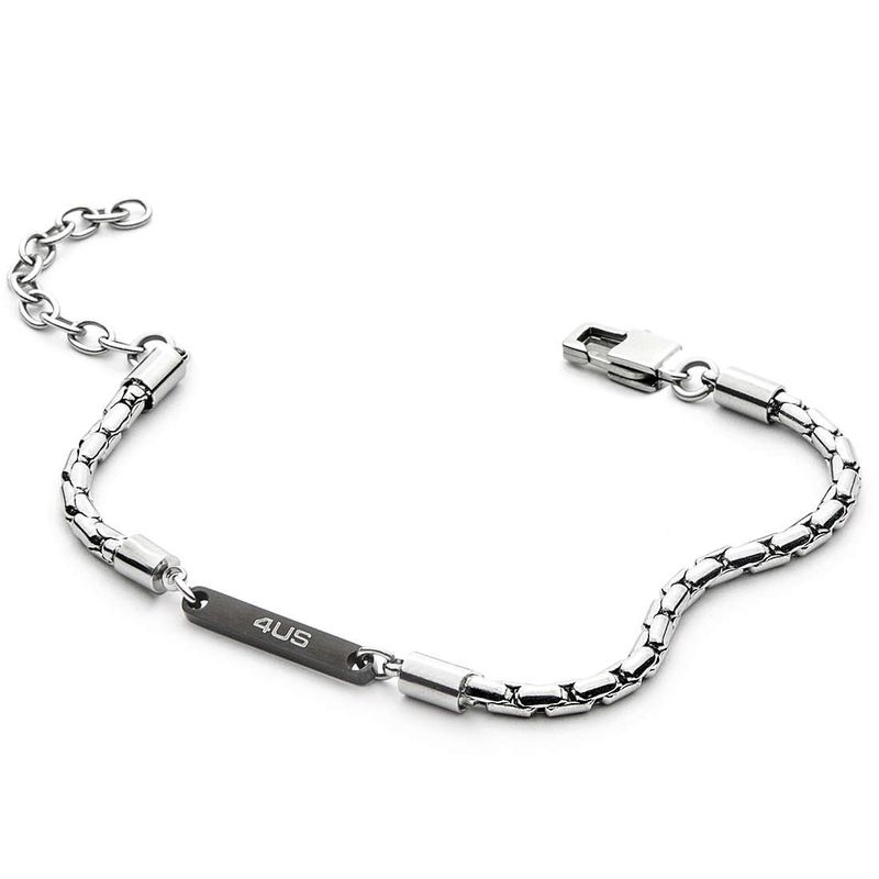 Bracciale Uomo 4US Cesare Paciotti Acciaio Pvd Nero 4UBR4482