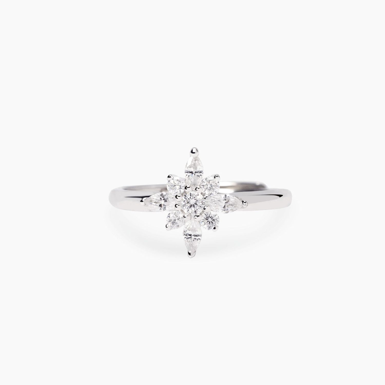 Anello con stella polare in zirconiSTELLA POLARE mabina
