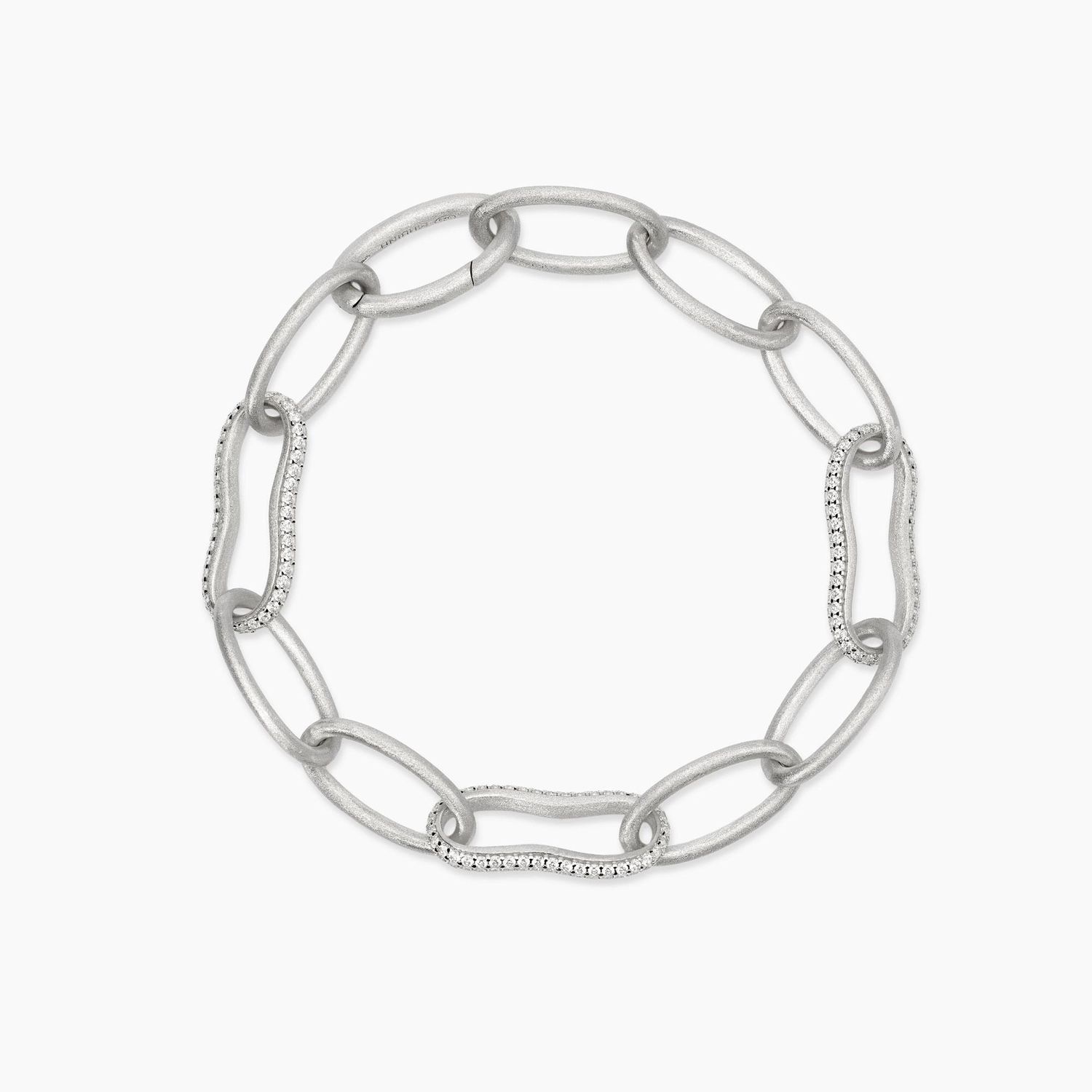 Bracciale in argento bulinato e zirconi SEI BELLISSIMA Mabina