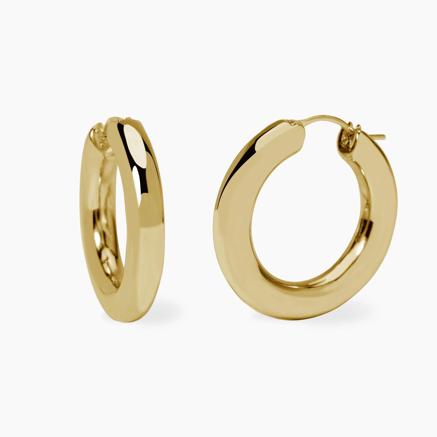 Orecchini chunky in argento dorato LIKE YOU mabina gioielli