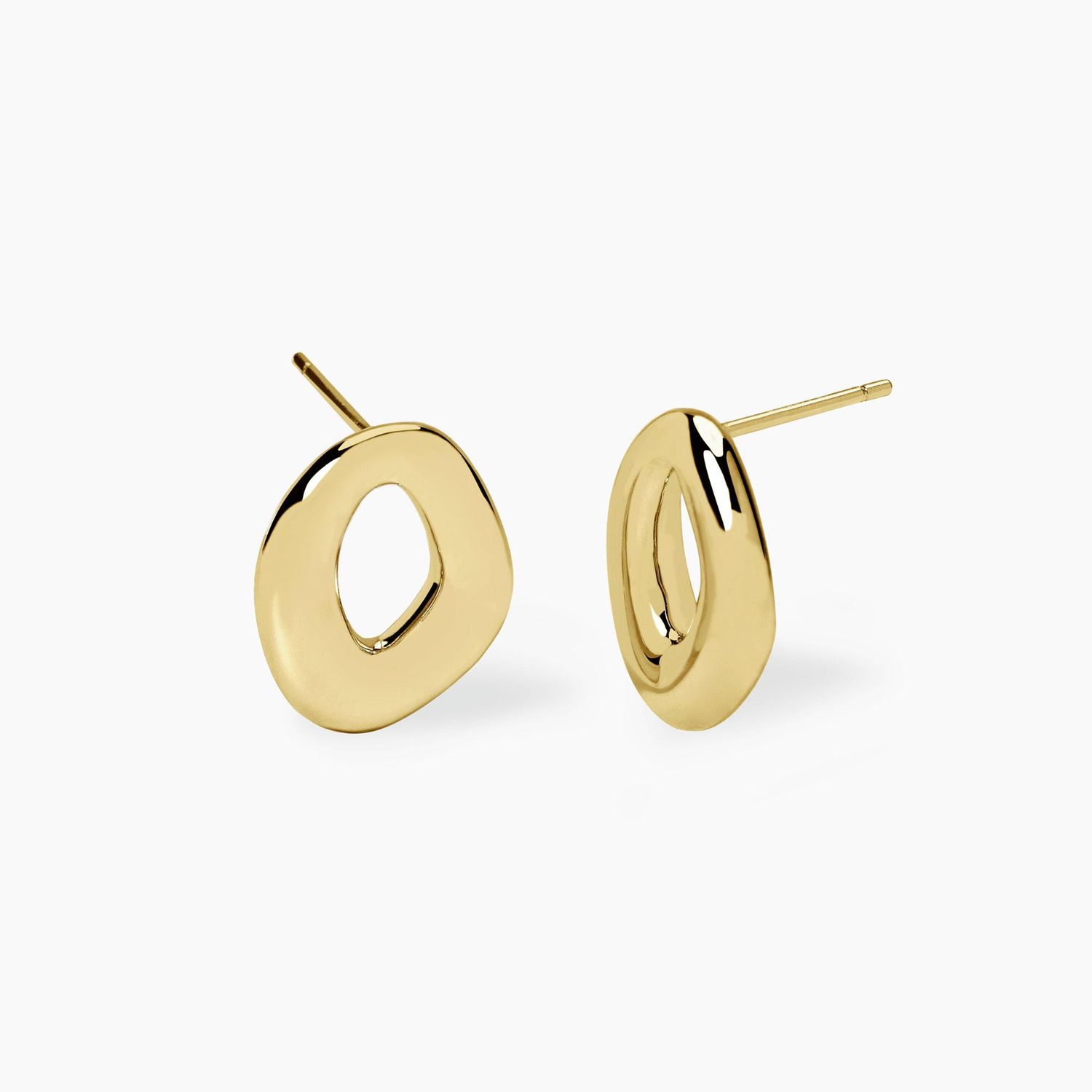 Orecchini chunky in argento dorato KIND mabina gioielli