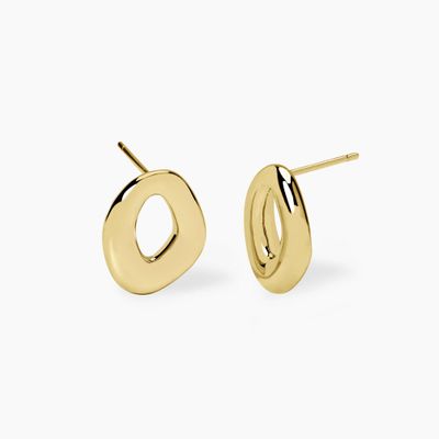 Orecchini chunky in argento dorato KIND mabina gioielli