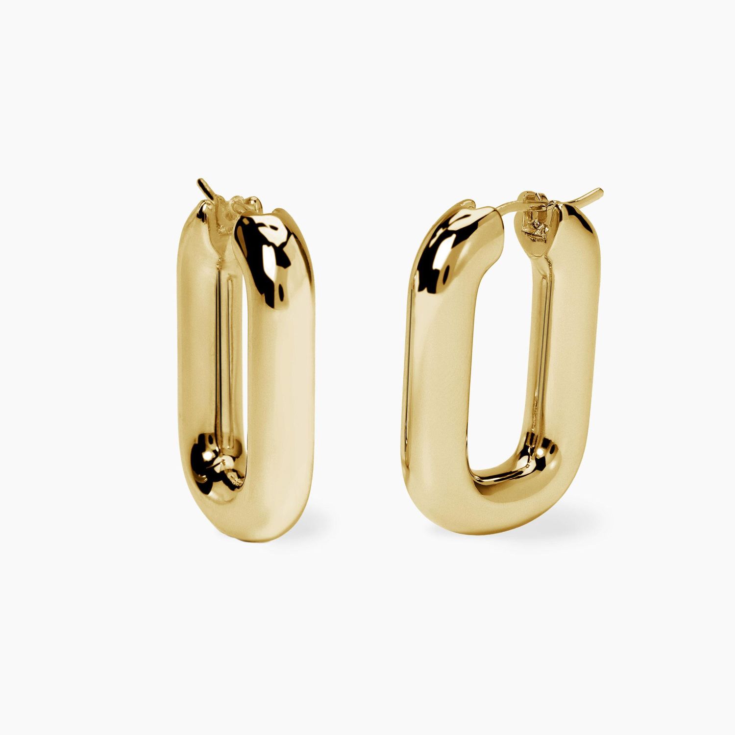 Orecchini chunky in argento dorato A MODO MIO mabina gioielli