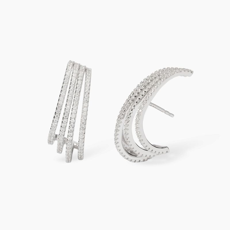 Orecchini in argento e zirconi TRA LE TUE BRACCIA mabina gioielli Orecchini in argento e zirconi TRA LE TUE BRACCIA mabina gioielli