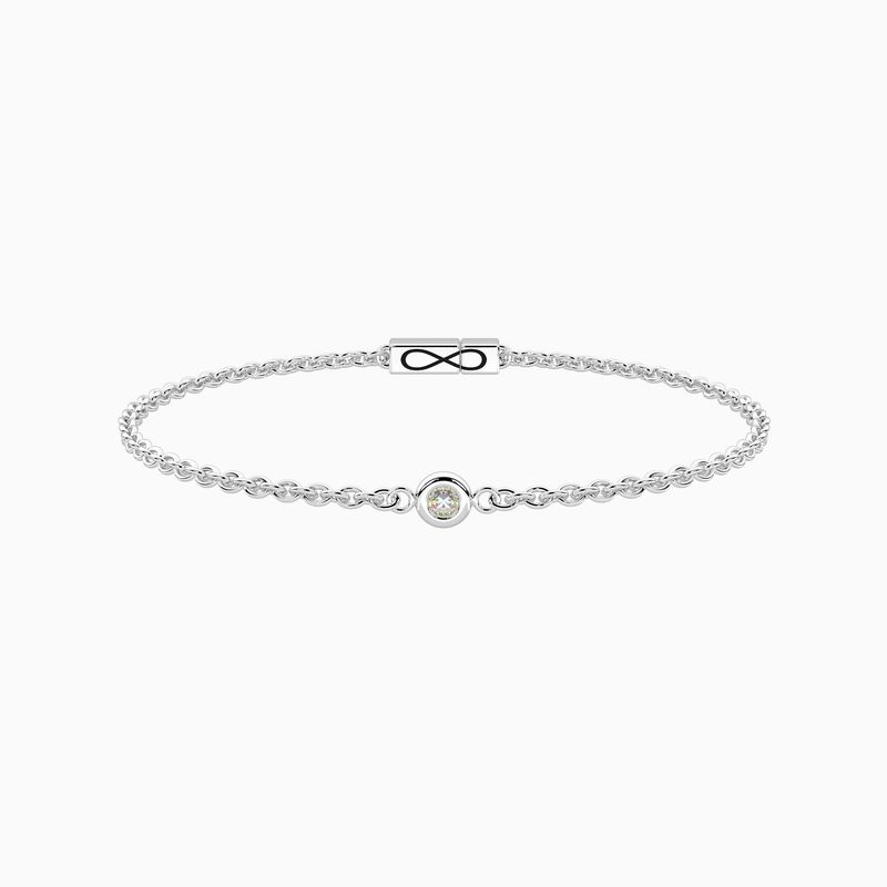 Bracciale con diamante lab-grown e chiusura non-reversibile  - Kidult Infinity Bracciale con diamante lab-grown e chiusura non-reversibile  - Kidult Infinity