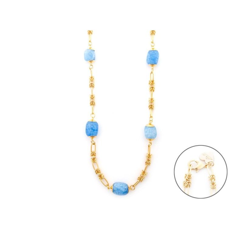 Collana Donna 4us paciotti QUART CELESTE Collana Donna 4us paciotti QUART CELESTE