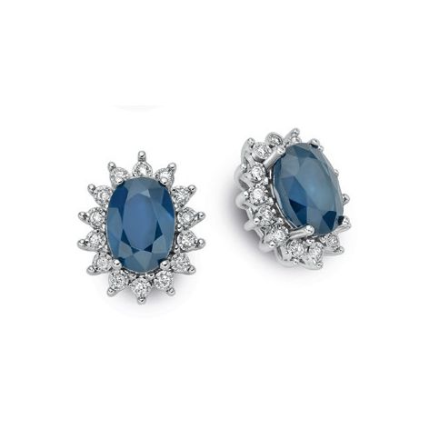 Orecchini Con Zaffiri e diamanti DonnaOro Luce