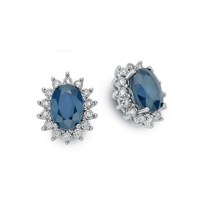 Orecchini Con Zaffiri e diamanti DonnaOro Luce