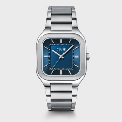 Orologio Cluse Uomo Quadrus Watch Steel, Blue, Silver Colour Orologio Cluse Uomo Quadrus Watch Steel, Blue, Silver Colour