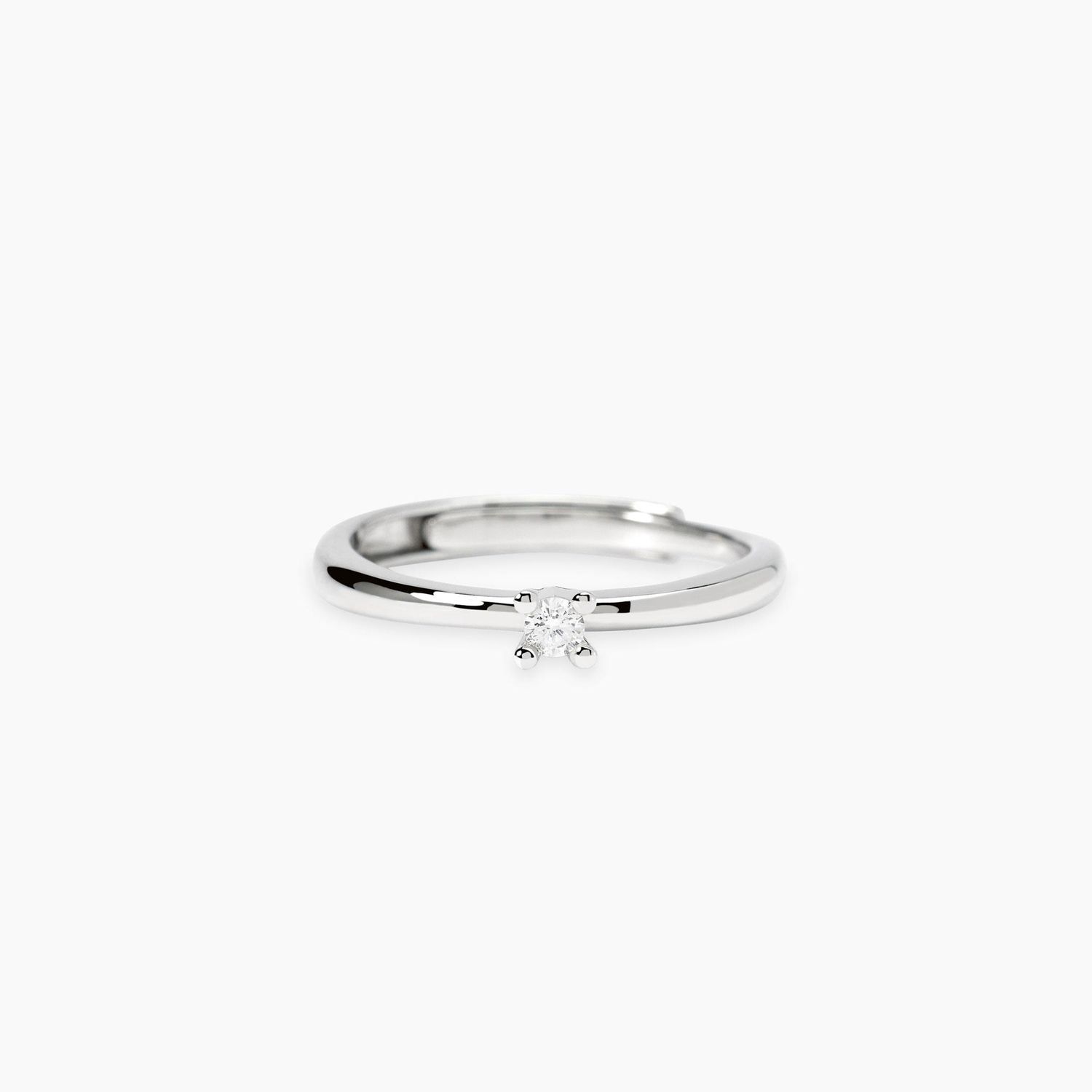 Anello solitario con diamante lab-grown 0,06 carati My Diamond - Mabina Gioielli