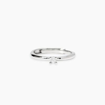 Anello solitario con diamante lab-grown 0,06 carati My Diamond - Mabina Gioielli