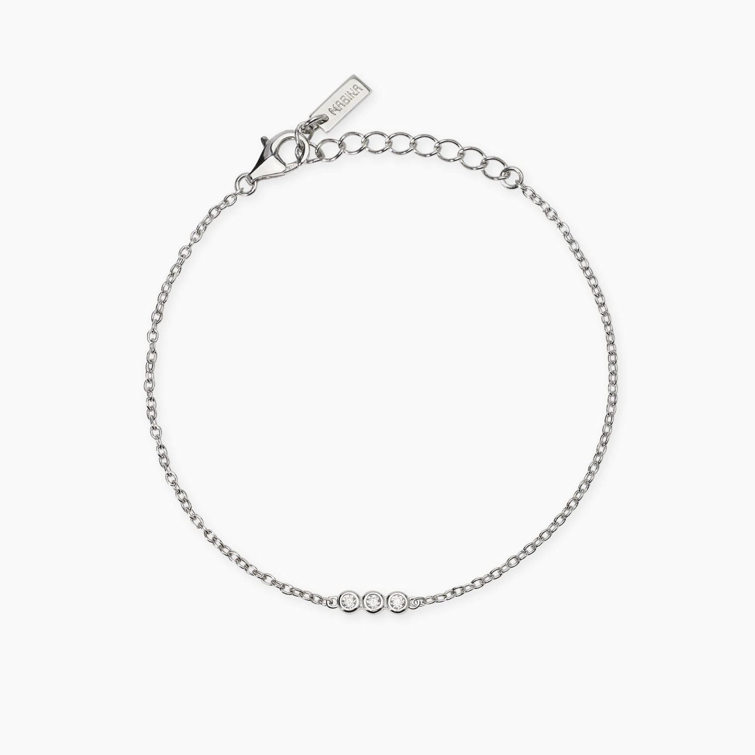 Bracciale trilogy con diamanti lab-grown My Diamond - Mabina Gioielli