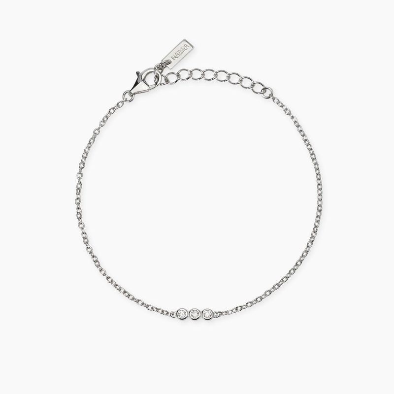 Bracciale trilogy con diamanti lab-grown My Diamond - Mabina Gioielli