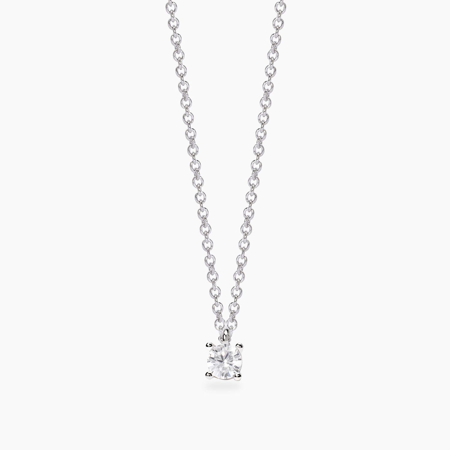 Girocollo con diamante lab-grown 0,2 carati My Diamond - Mabina Gioielli