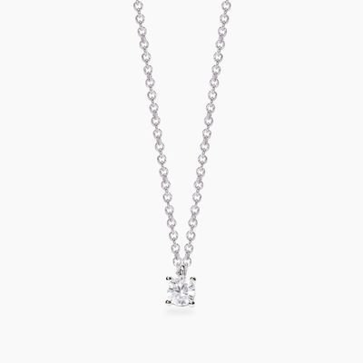 Girocollo con diamante lab-grown 0,2 carati My Diamond - Mabina Gioielli