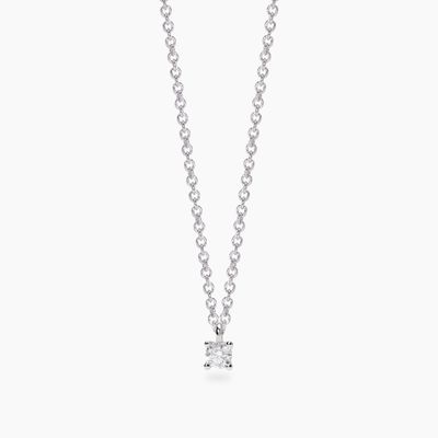 Girocollo con diamante lab-grown 0,1 carati My Diamond - Mabina Gioielli