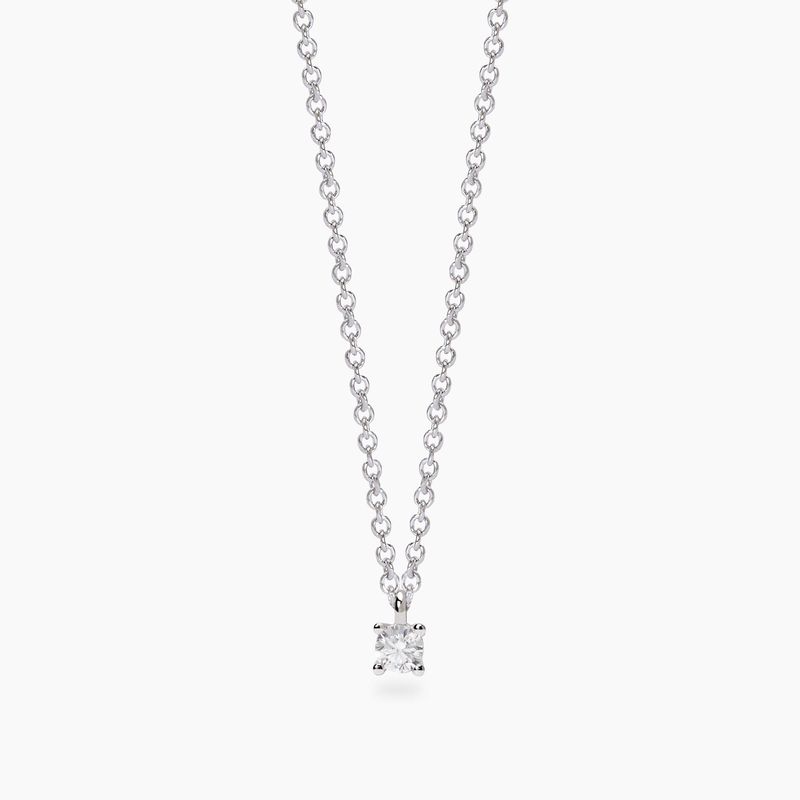 Girocollo con diamante lab-grown 0,1 carati My Diamond - Mabina Gioielli