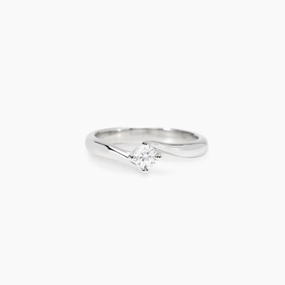 Anello solitario con diamante lab-grown 0,2 carati My Diamond - Mabina Gioielli