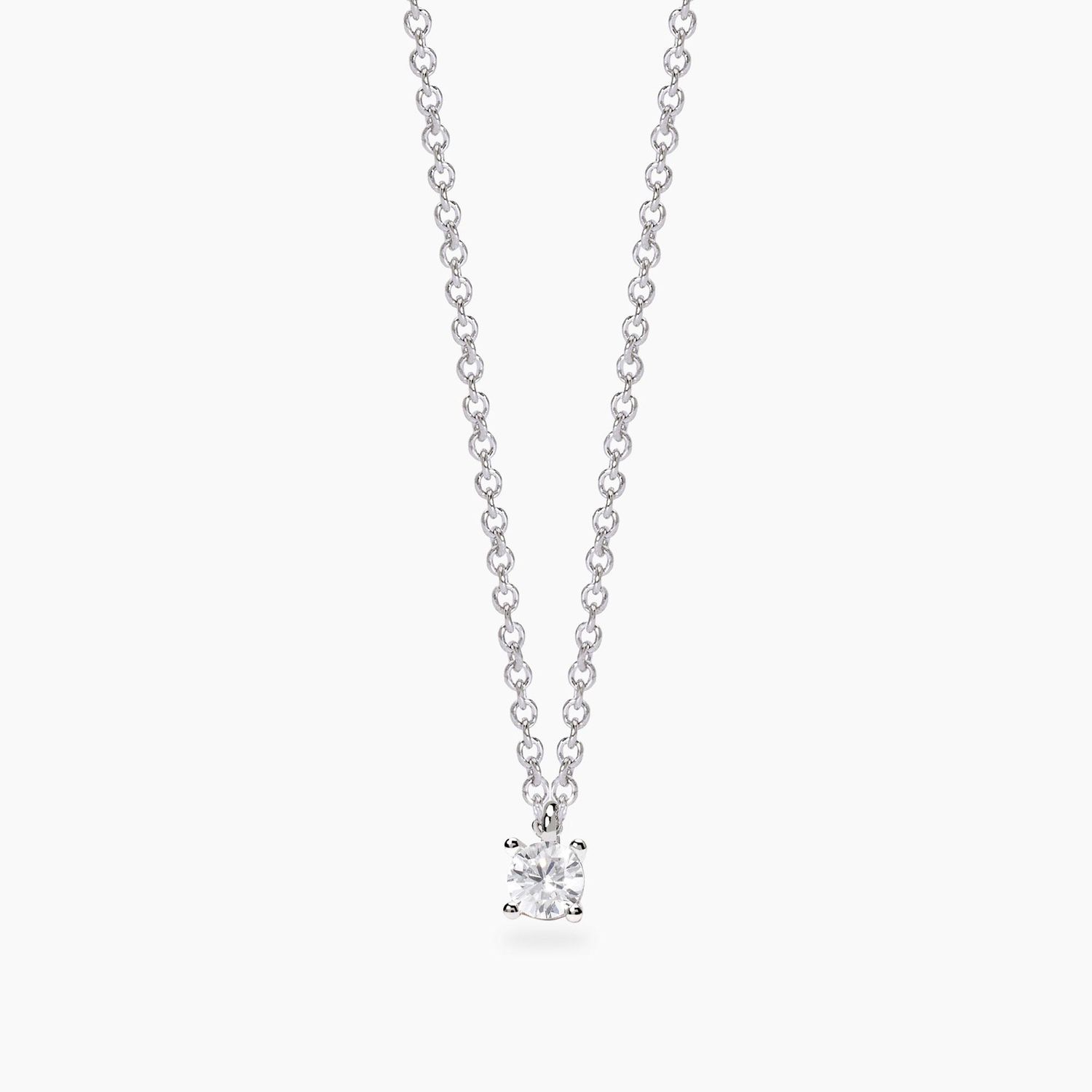 Girocollo con diamante lab-grown 0,17 carati My Diamond - Mabina Gioielli